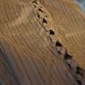 Pinsripe dressy pants. Japanese made. Around a size 24